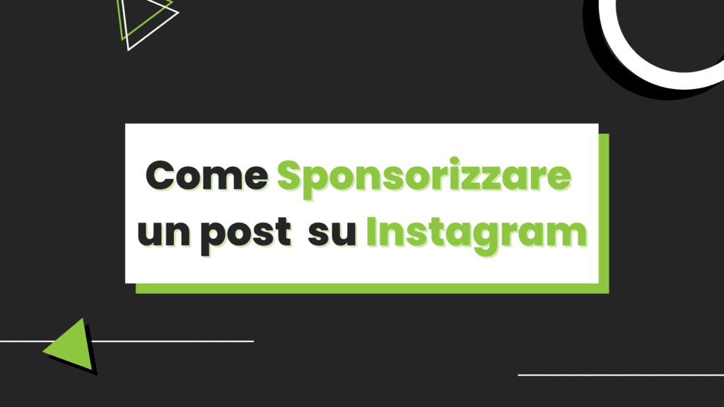 Come sponsorizzare un post su Instagram