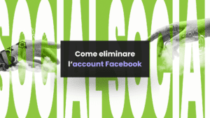 eliminare account facebook