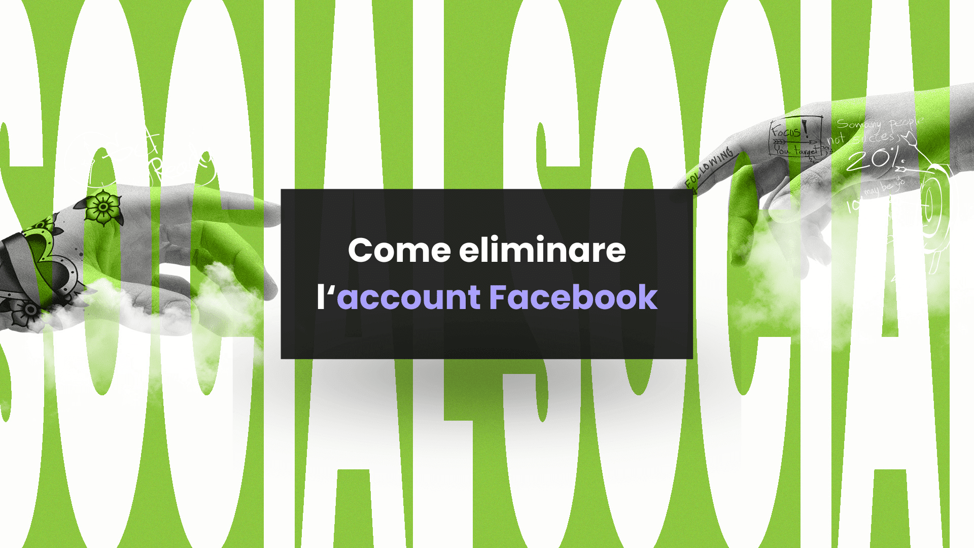 eliminare account facebook