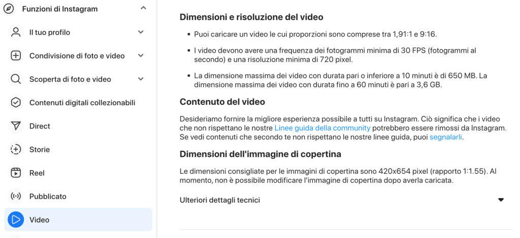 Dimensioni video Instagram 2022