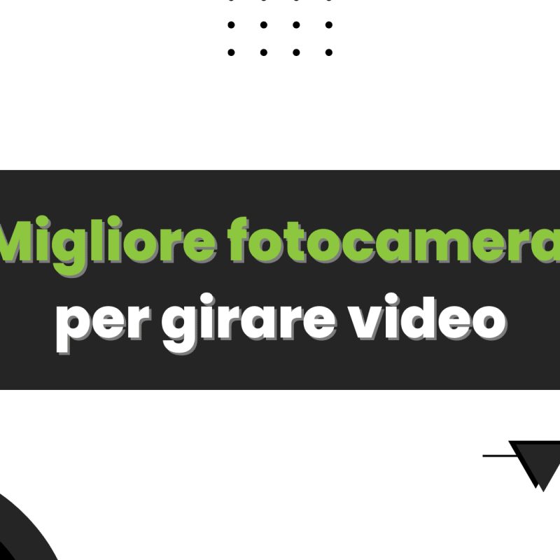 migliore fotocamera per video