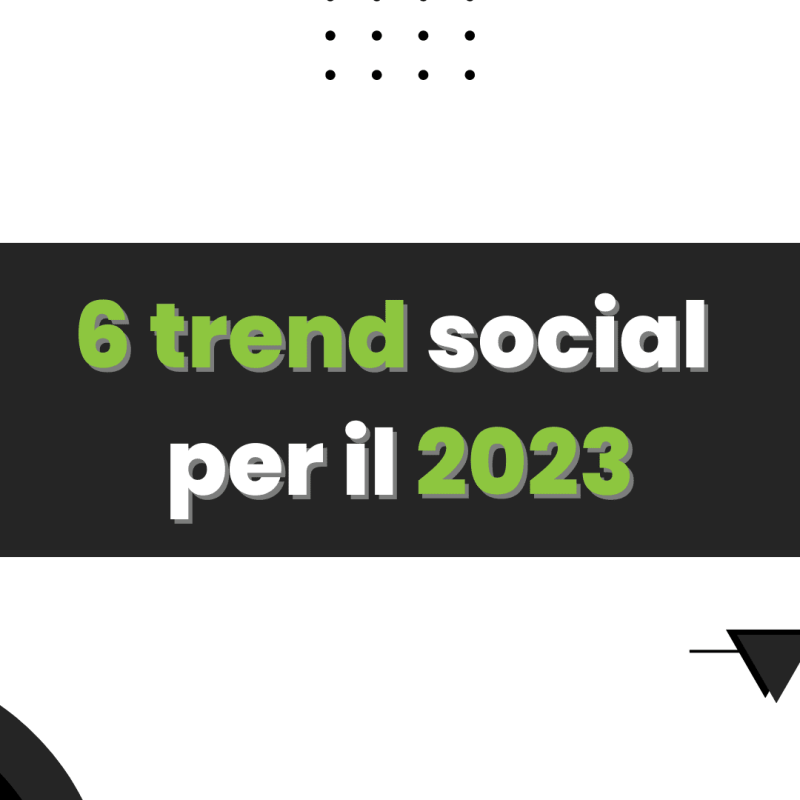 trend social per il 2023
