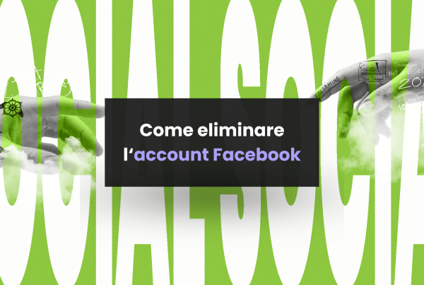 eliminare account facebook